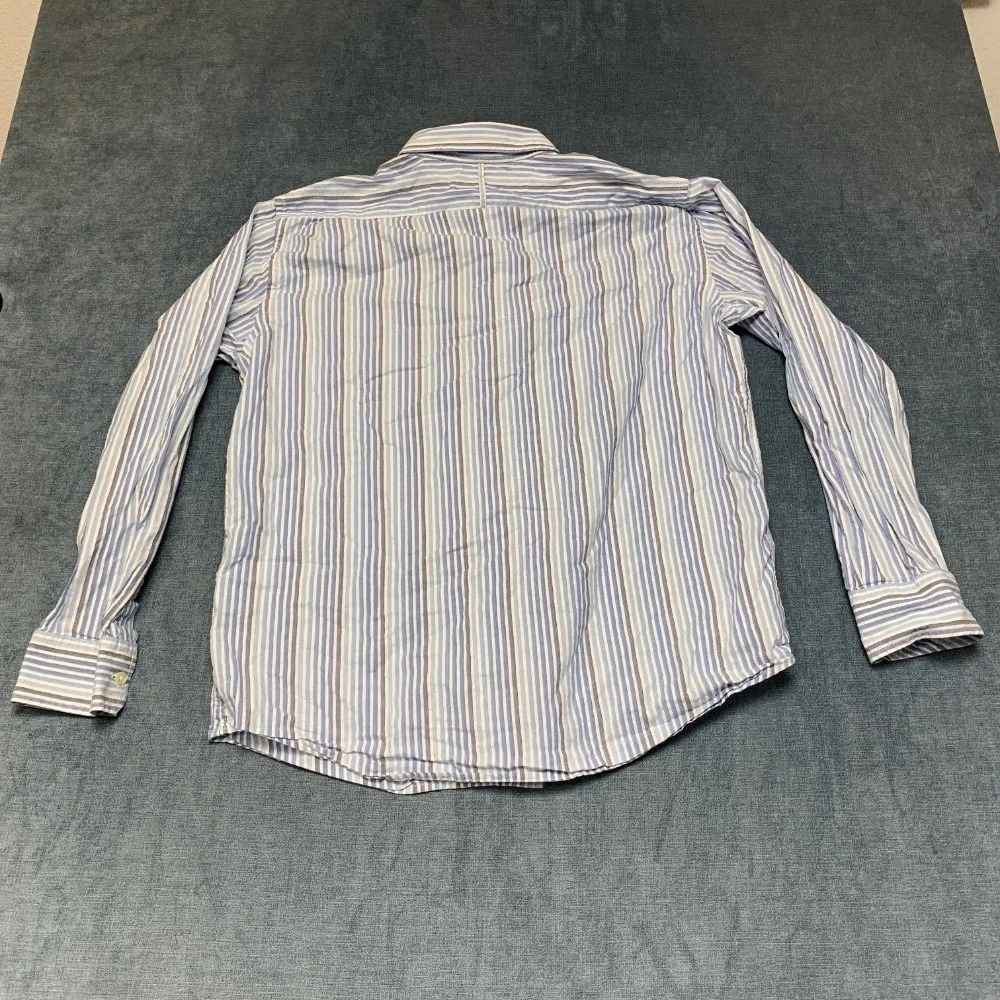 Banana Republic Shirt Mens Large Multicolor Striped Cotton Non Stretch Button Up